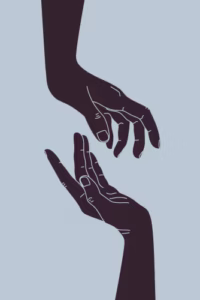 Hands Reaching To Each Other Hand Gesture Vector 50725925.jpg